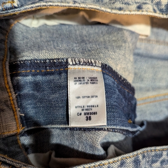 Guess Cliff Bootcut Men's Jeans Relaxed Fit Flap Pocket 36x33 - Picture 4 of 11